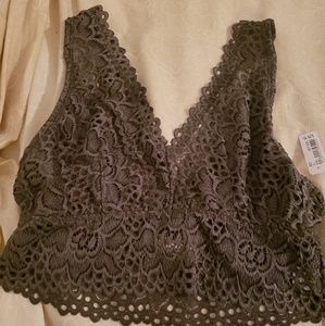 Altar'd State olive bralette *new with tags* large